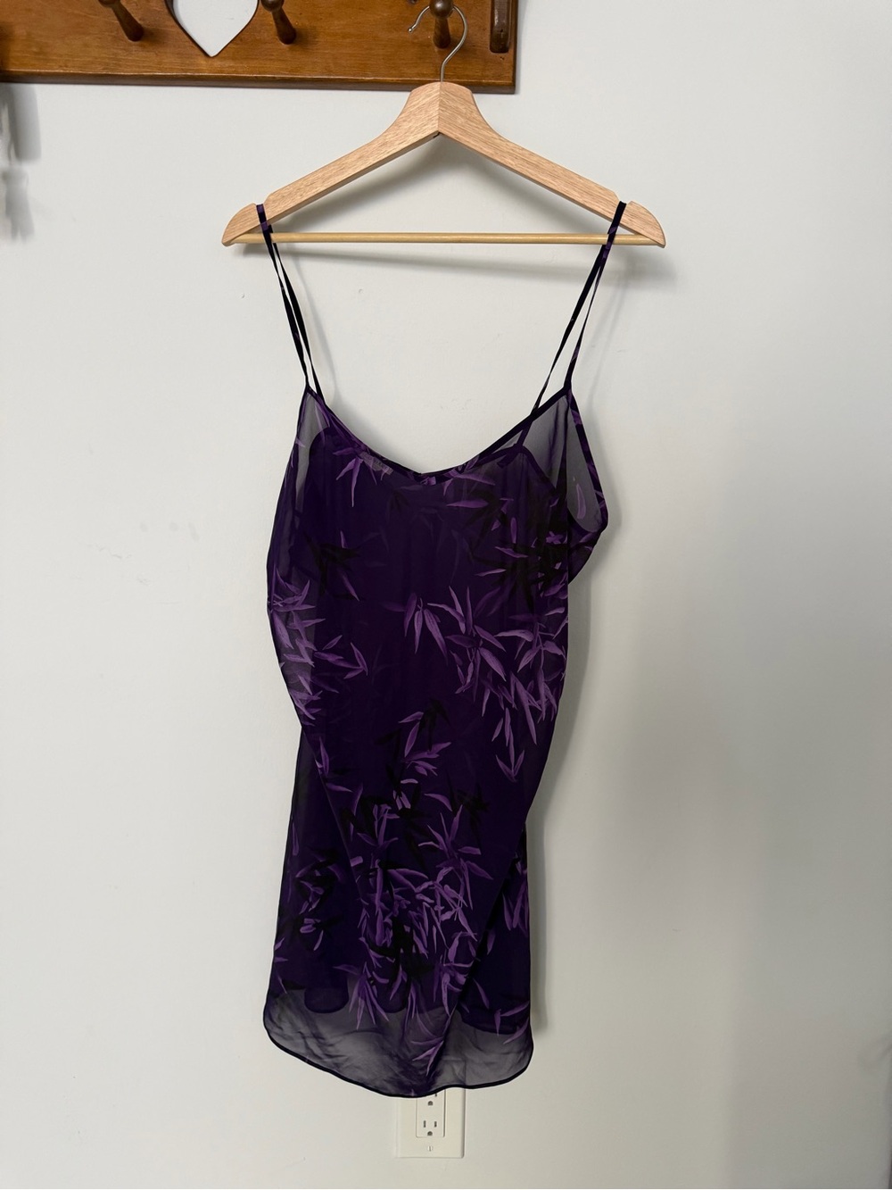 Calvin klein Purple Printed Slip Cami mini dress